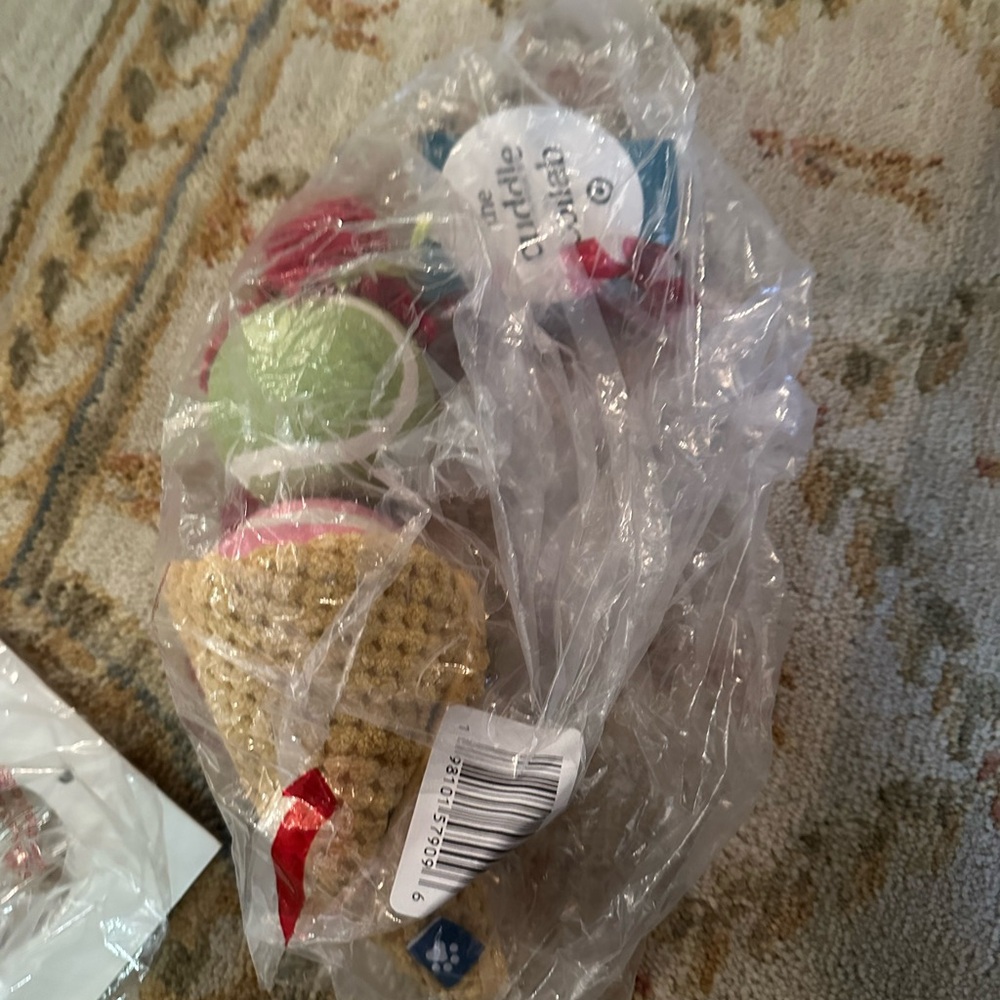 Target cuddle collab ice cream tennis balls toy